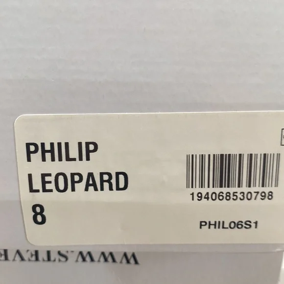 Steve Madden Philip Leopard Star Sneakers Tennis Shoes Size 8 - Picture 5 of 9